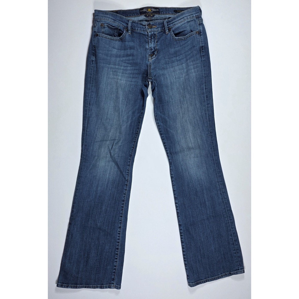 Lucky Brand Sweet N Low Bootcut Jeans Women's 6 28 R Medium Wash Denim